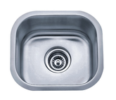 15" Bar Sink Stainless Steel Undermount Single 1513 - ZCBuildingSupply